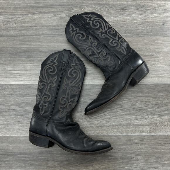 Justin Boots Mens Size 8.5D Leather Western Cowboy Pointed Toe LONDON 1408 - Picture 1 of 9